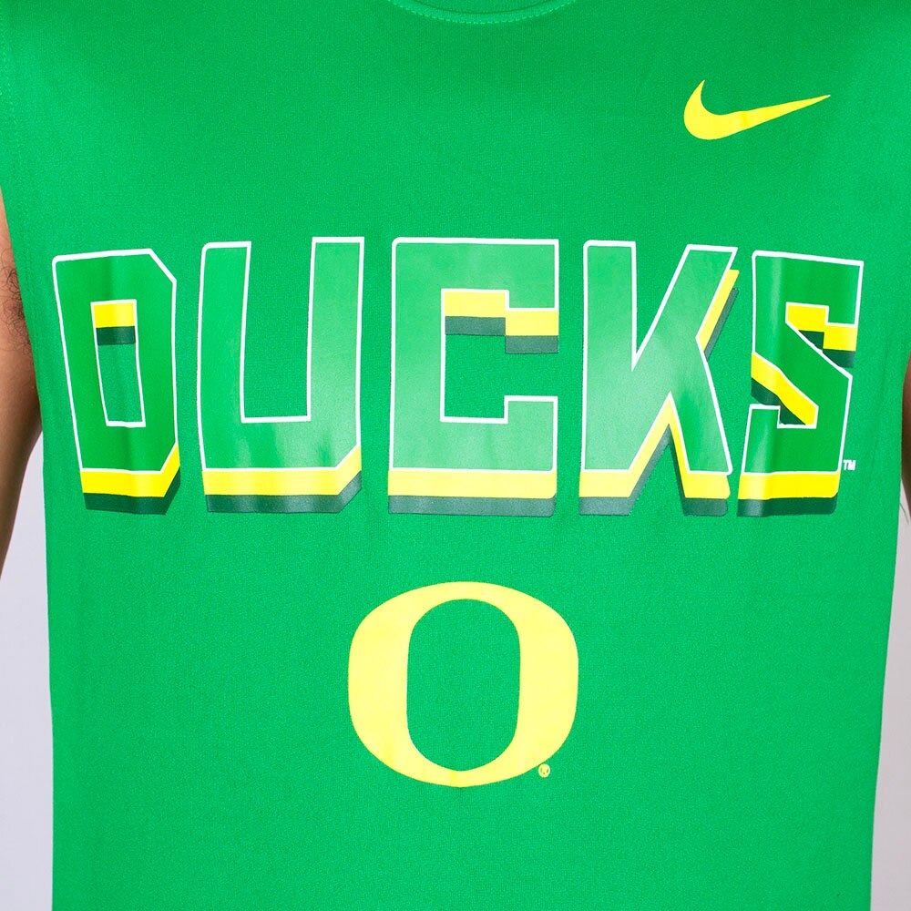 Classic Oregon O, Nike, Green, Sleeveless, Performance/Dri-FIT, Men, Legend, Tonal, Tank-top, 886736